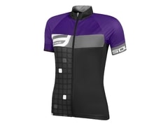 Dres Force SQUARE dámský krátký rukáv, černo - fialový - Dres Force SQUARE dámský krátký rukáv, černo - fialový