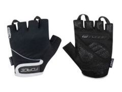 Rukavice krátkoprsté Force GEL 17, černé - Rukavice krátkoprsté Force GEL 17, černé