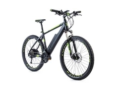 Pánské horské elektrokolo Leader Fox SWAN 27,5" černá mat/zelená 2018 - Pánské horské elektrokolo Leader Fox SWAN 27,5" černá mat/zelená 2018