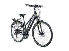 Dámské trekkingové elektrokolo Leader Fox SANDY 28" černá mat/zelená 2019 - Dámské trekkingové elektrokolo Leader Fox SANDY 28" černá mat/zelená 2019