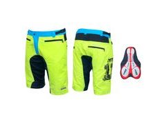Cyklo kraťasy Force MTB-11 s odnímatelnou vložkou, fluo - Cyklo kraťasy Force MTB-11 s odnímatelnou vložkou, fluo