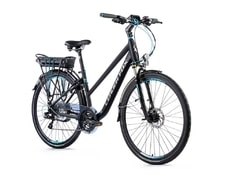 Dámské trekkingové elektrokolo Leader Fox FORENZA LADY 28" černá mat/modrá 2018 - Dámské trekkingové elektrokolo Leader Fox FORENZA LADY 28" černá mat/modrá 2018