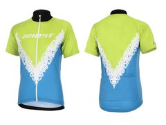 Dres Ghost RACE dámsky krátky rukáv green/blue - Dres Ghost RACE dámsky krátky rukáv green/blue