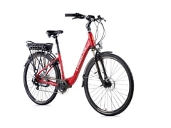 Dámské trekkingové elektrokolo Leader Fox INDUKTORA 28" červená 2018 - Dámské trekkingové elektrokolo Leader Fox INDUKTORA 28" červená 2018