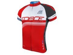 Dres Force LUX krátký rukáv, červeno-černo-bílý - Dres Force LUX krátký rukáv, červeno-černo-bílý