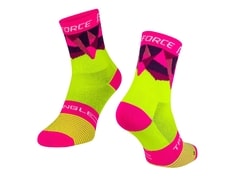 Ponožky Force TRIANGLE, fluo - růžové - Ponožky Force TRIANGLE, fluo - růžové