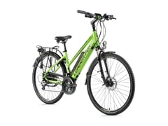 Dámské trekkingové elektrokolo Leader Fox Sandy 28" zelená/černá 2018 - Dámské trekkingové elektrokolo Leader Fox Sandy 28" zelená/černá 2018