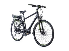 Pánské trekkingové elektrokolo Leader Fox HASUDA 28" černá mat/zelená 2018 - Pánské trekkingové elektrokolo Leader Fox HASUDA 28" černá mat/zelená 2018