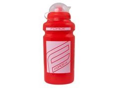 Láhev na kolo Force "F" 0,5 l, červená/bílý potisk - Láhev na kolo Force "F" 0,5 l, červená/bílý potisk