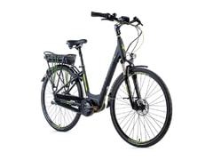 Městské trekkingové elektrokolo Leader Fox NEBA 28" šedá mat/zelená 2018 - Městské trekkingové elektrokolo Leader Fox NEBA 28" šedá mat/zelená 2018