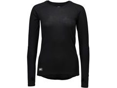 Triko Mons Royale merino BELLA TECH LS GEO black - Triko Mons Royale merino BELLA TECH LS GEO black