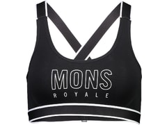 Podprsenka Mons Royale merino STELLA X-BACK BRA black - Podprsenka Mons Royale merino STELLA X-BACK BRA black
