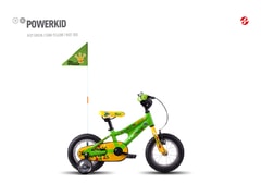 Dětské kolo Ghost Powerkid 12" green/yellow 2017 - Dětské kolo Ghost Powerkid 12" green/yellow 2017
