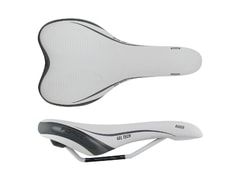 Sedlo Force RIDER GEL TECH, bílé - Sedlo Force RIDER GEL TECH, bílé