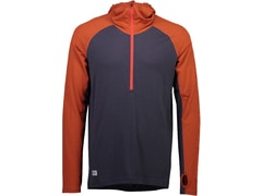 Mikina Mons Royale merino TEMPLE TECH HOOD clay / 9 iron - Mikina Mons Royale merino TEMPLE TECH HOOD clay / 9 iron