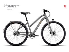 Městské kolo Ghost SQUARE URBAN X 7 28" Lady 2017 - Městské kolo Ghost SQUARE URBAN X 7 28" Lady 2017