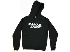 Mikina Santa Cruz STACKED LOGOHOODIE, black / white - Mikina Santa Cruz STACKED LOGOHOODIE, black / white