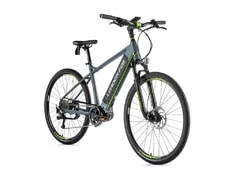 Pánské crossové elektrokolo Leader Fox EXETER 28" šedá mat/zelená 2019 - Pánské crossové elektrokolo Leader Fox EXETER 28" šedá mat/zelená 2019