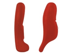 Rohy Force RAB Al 12 cm AL+guma, červené - Rohy Force RAB Al 12 cm AL+guma, červené