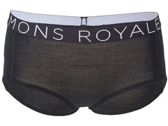 Kalhotky Mons Royale merino SYLVIA BOYLEG FOLO black - Kalhotky Mons Royale merino SYLVIA BOYLEG FOLO black