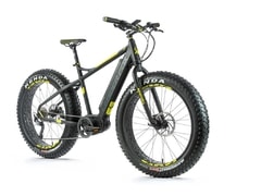 Pánské fatbike elektrokolo Leader Fox BRAGA černá mat/žlutá 2018 - Pánské fatbike elektrokolo Leader Fox BRAGA černá mat/žlutá 2018
