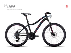 Dámské horské kolo Ghost LANAO 1 26" black/pink 2017 - Dámské horské kolo Ghost LANAO 1 26" black/pink 2017