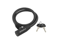 Zámek Force ECO spirálový bez držáku 80cm/12mm, černý - Zámek Force ECO spirálový bez držáku 80cm/12mm, černý