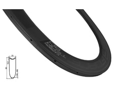 Ráfek Force silniční galuskový KARBON 80mm, 24děr - Ráfek Force silniční galuskový KARBON 80mm, 24děr