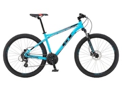 Pánské horské kolo GT Aggressor 27,5" Expert Gloss Aqua Blue 2019 - Pánské horské kolo GT Aggressor 27,5" Expert Gloss Aqua Blue 2019
