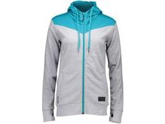 Mikina Mons Royale merino COVERT MID-HIT HOODY aqua / grey marl - Mikina Mons Royale merino COVERT MID-HIT HOODY aqua / grey marl