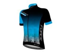 Dres Force DAWN krátký rukáv, černo - modrý - Dres Force DAWN krátký rukáv, černo - modrý